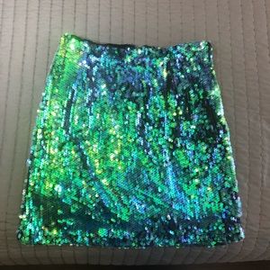 MINKPINK Sequin Mini Skirt